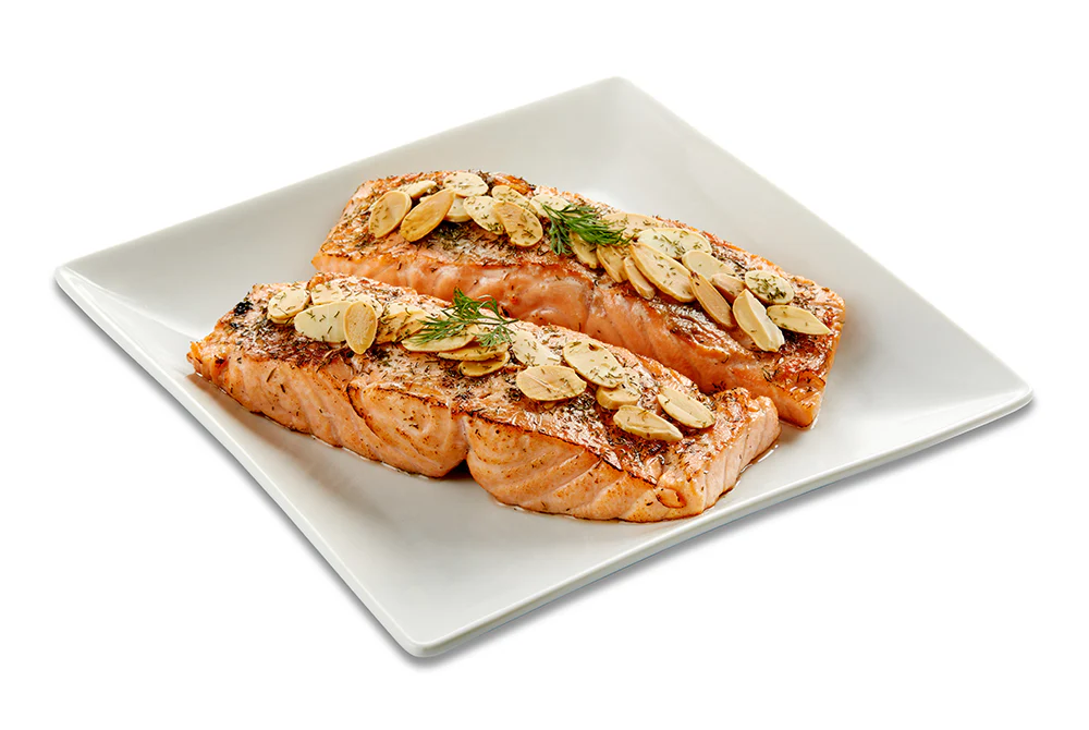 Salmón con Eneldo y Almendras | Salmon with Dill and Almonds